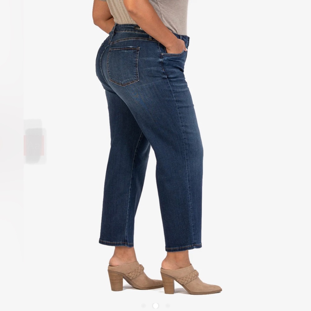 KUT from the KLOTH Jeans $98 Women’s Charlotte Fab Ab Wide Leg Plus Size 16W NWT - Picture 5 of 6